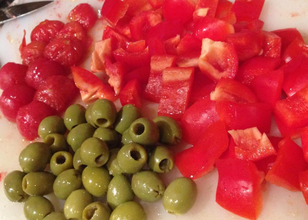 Tomatoes, Peppers and Olives