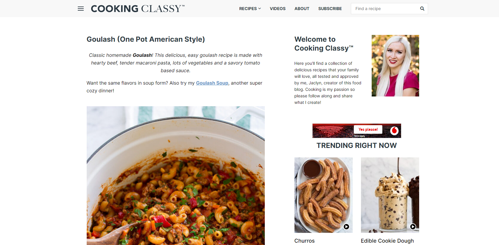 cooking classy